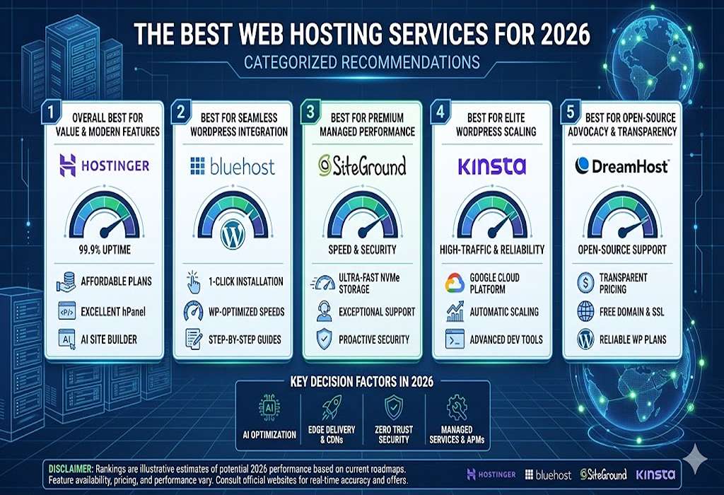 Best Web Hosting Services for 2026